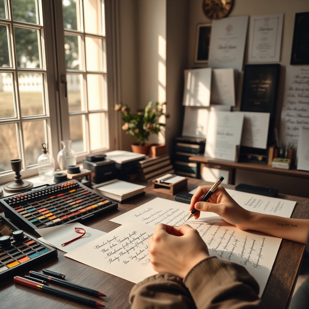 Elegant calligraphy design example