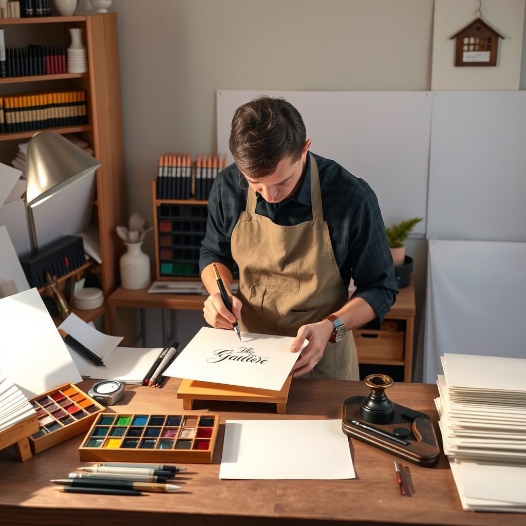 Elegant calligraphy samples