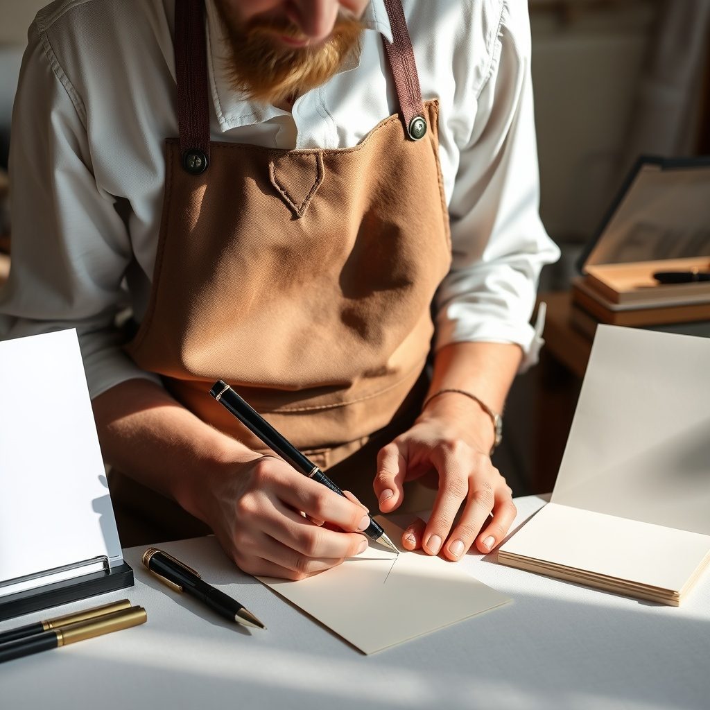 Custom calligraphy for envelopes